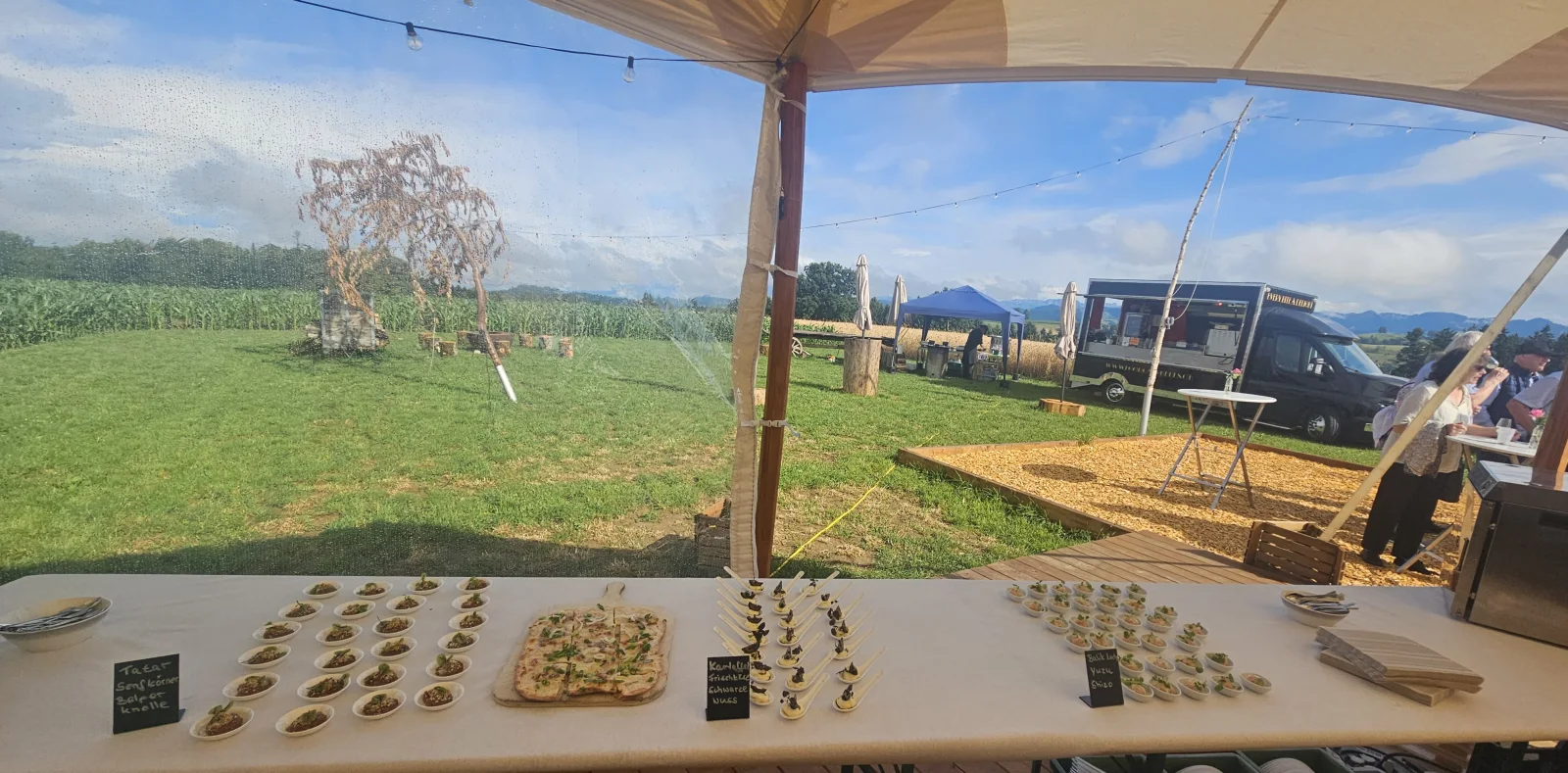 Food on Wheels bei einem Geburtstagsfest