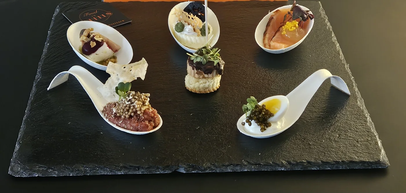 Kleine Apéro-Kompositionen von Food on Wheels