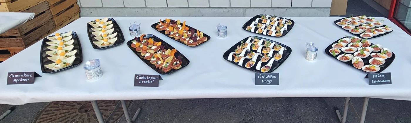 Food on Wheels Catering bei einem Hoffest