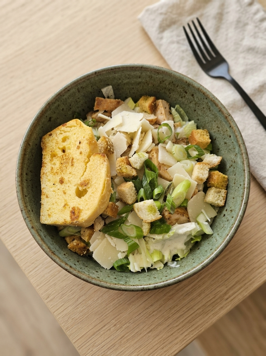 caesarsalat in einer Bowl